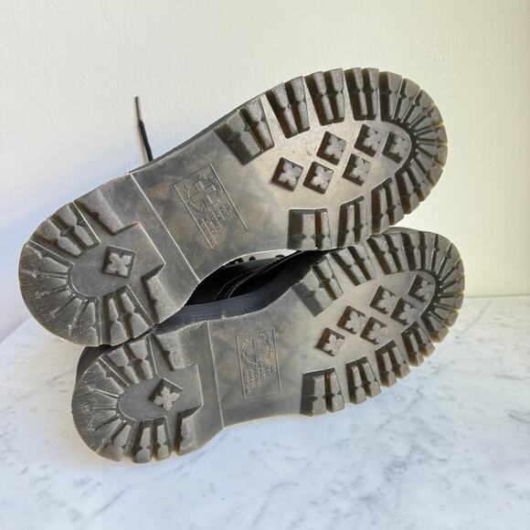 Dr. Martens Jadon Black Leather Platform Combat Boots – Women’s 8 - Picture 8 of 10